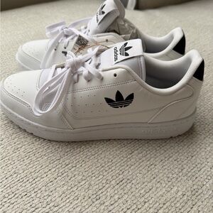 adidas Kids White and Black Sneakers